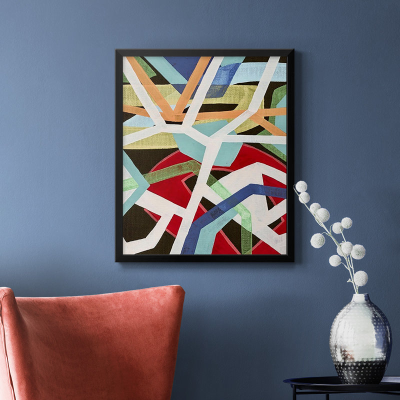 Toile encadrée de qualité supérieure Magnetic Color II - prête à être accrochée, Noir, H 24 po x l 20 po