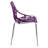 Stackable Dining Side Chairs with Floral Cutout Back and Stainless Steel Legs – Modern Kitchen, Restaurant, or Banquet Seating-547082478