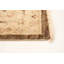 Tapis de bois one-of-kind-noué la 2010 ushak beige/brun 8 pi 1 po x 10 pi zone de laine 3 po Bellana