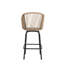 2 tabourets de bar extérieurs bleus avec chaises toutes saisons pour le jardin, la piscine, la terrasse et un assemblage facile de 2 arrière-cours, balcon pratique