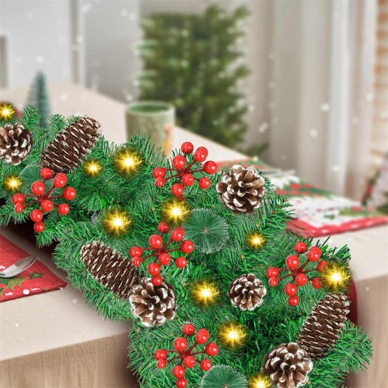 30cm Lighted Garland with Lights