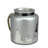 9.5" Gray and Silver Tree Silhouette Mercury Glass Christmas Pillar Candle Holder