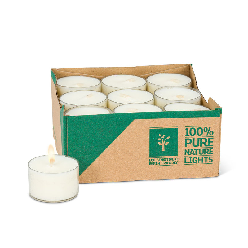 18 bougies Tealite non parfumées 18 pièces
