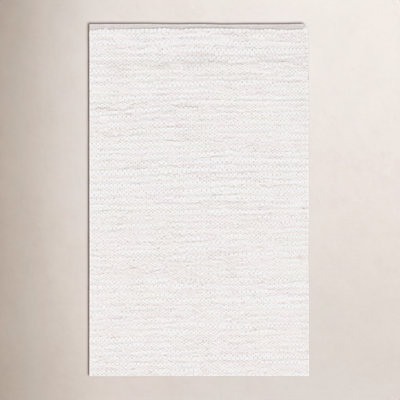 Garret Ivory Beige Hand-Woven Flatweave Rug