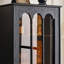 Vitrines en bois massif noir et verre