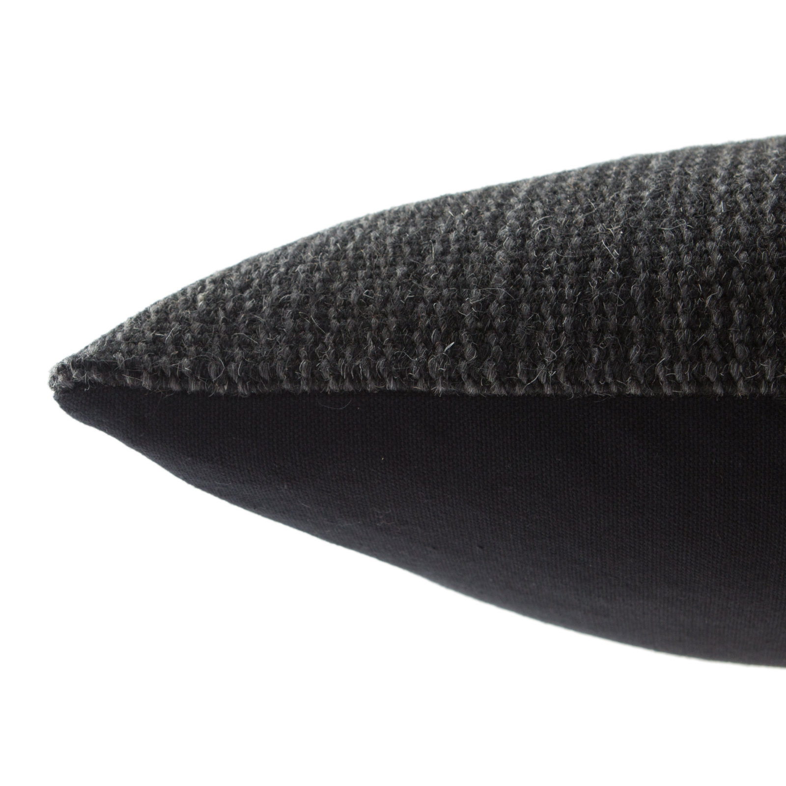 Gowan Handmade Pillow Cover, Black, Square 24", 100% Poly Fill