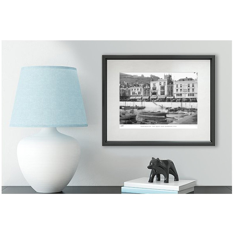 Dartmouth, The Quay And Harbour 1949 - Single Picture Frame Print, 28cm H x 36cm W x 2.3cm D