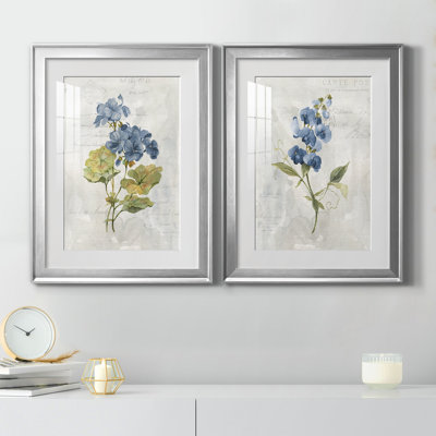 " Blue Linen Geranium " 2 - Pieces