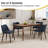 17.5" Seat Height Upholstered Full Back Side Dining Chair With No Need Tool-257172177