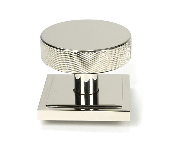 Brompton Single Dummy Door Knob , Polished Nickel