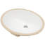 Lavabo de salle de bain ovale encastré en céramique blanche avec trop-plein 18 po x 15 po - Moderne, élégant, teint et rouille