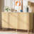 59.74" Modern Walnut Buffet Sideboard Cabinet With Storage-1329073294