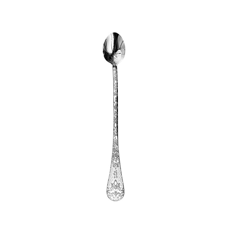 Casablanca Stainless Steel Iced Beverage Spoon, Stainless Steel