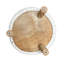 Tabouret d'appoint en bois massif et manufacturé