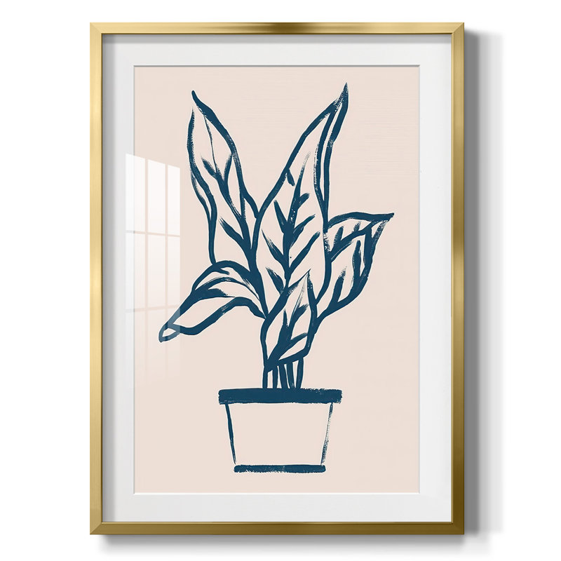 Benard - Toile tendue avec châssis, H 25,5 po x l 17,5 po, Doré