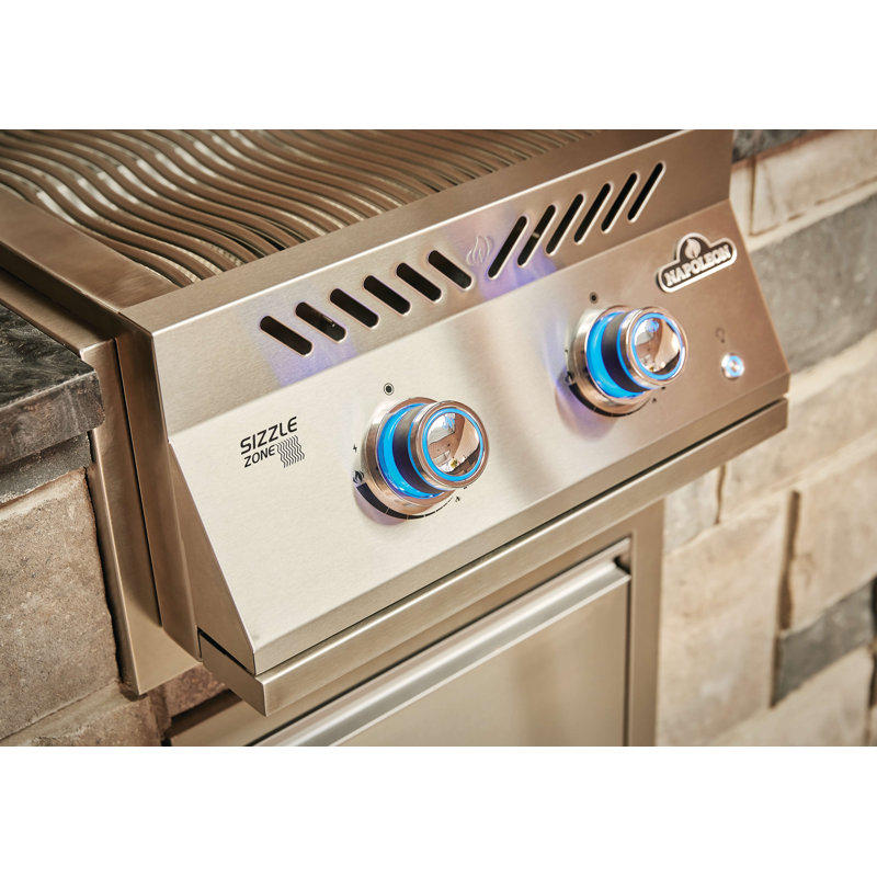 Brûleur à double infrarouge intégré 18 po Series 700, acier inoxydable, Gaz naturel