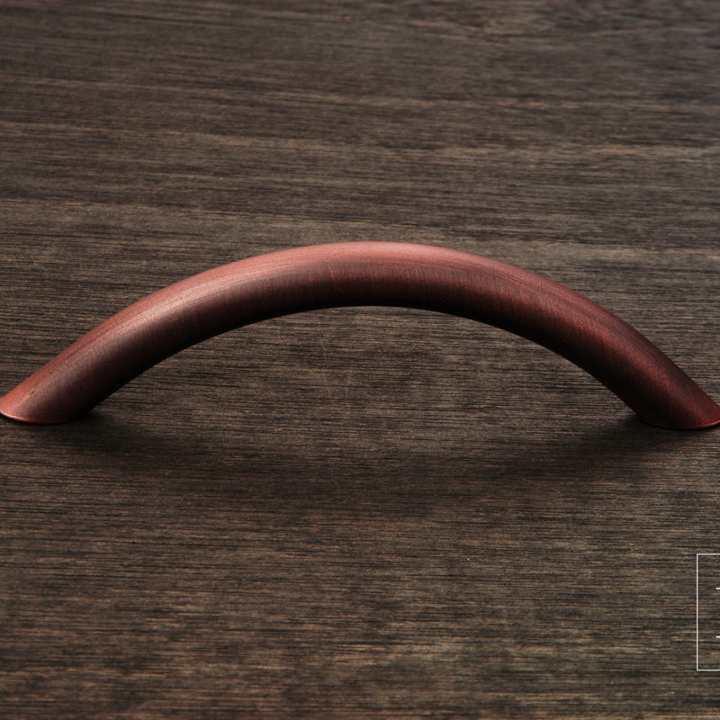 CP Series 3 1/2" Center to Center Arch Pull, Distressed Copper