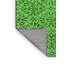 Tapis géométrique en chenille / polyester tissé à la machine en vert / noir-1991717518
