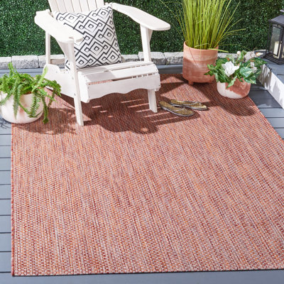 Castlebourne Red/Beige Area Indoor/Outdoor Area Rug