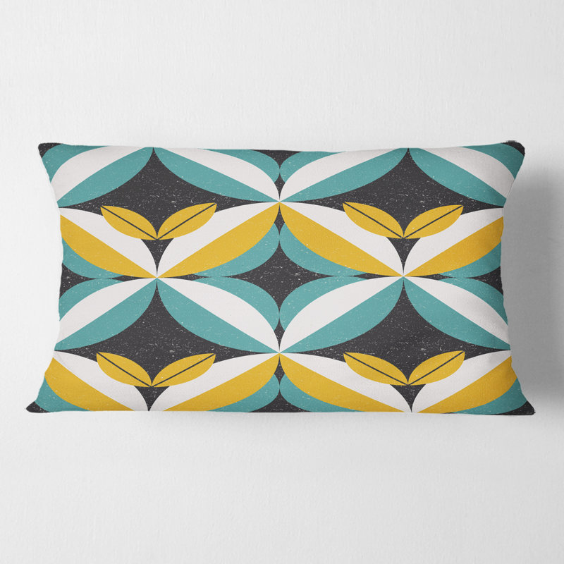 Coussin décoratif rétro Mid-Century