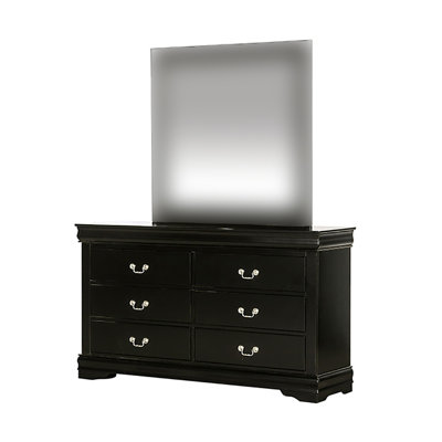 58" W Transitional Dresser, Black