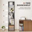 165cm H x 33.5cm W Metal Bookcase