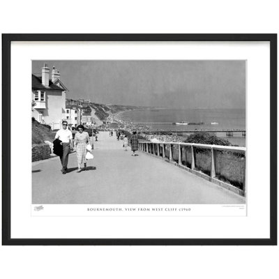 Bournemouth, View From West Cliff C1960 by Francis Frith - Single Picture Frame Print