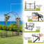 Tonnelle en fer noire l 78 po x P 19,7 po