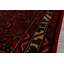 Tapis traditionnel rouge en laine noué à la main 2 pi 8 po x 9 pi 8 po