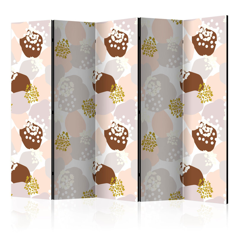 225cm W x 172cm H 5 - Panel  One Sided Room Divider Folding Room Divider