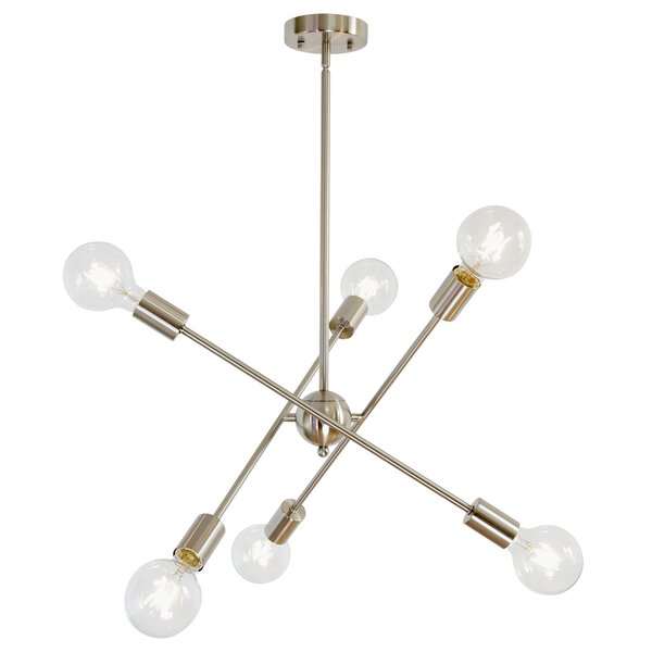 Corrigan Studio® Hairston 6 - Light Sputnik Sphere Chandelier & Reviews ...