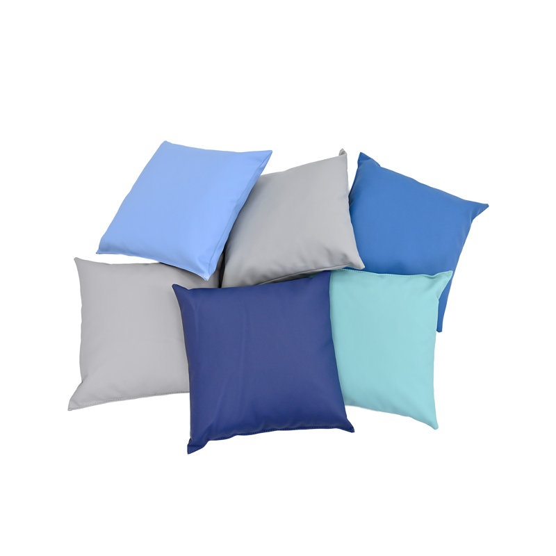 Coussins gonflables 17 po 17 po, Bleu / gris / bleu sarcelle / bleu marine