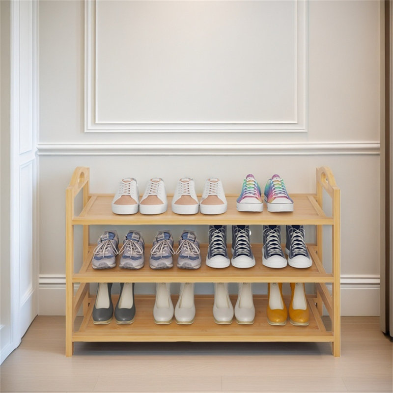 Bamboo Shoe Rack, 3Th Floor Shoe Cabinet, Entrance Shoe Rack