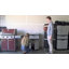 Storage Cabinet with Adjustable Shelf and 2 Windows - Charcoal
