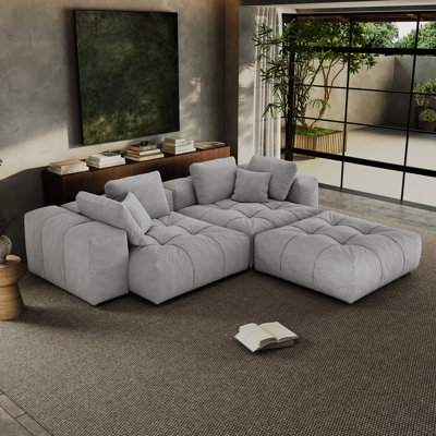 Canapé-lit modulaire 2 places avec repose-pieds Mulein