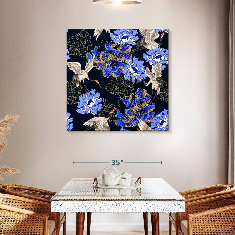 Brampt Japanese Floral, 39" H x 39" W