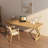 Wood color Rectangle Solid Wood Desks-107197865