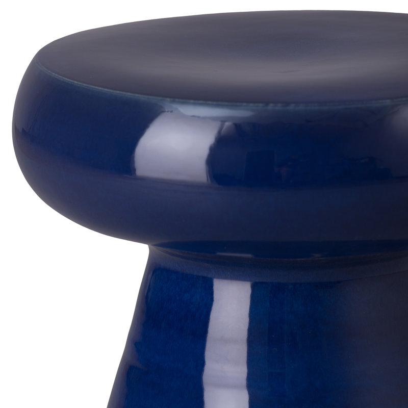 Tabouret d'appoint en céramique Abra, Bleu