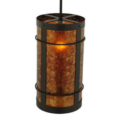 Luminaire suspendu à cylindre simple 1 lumières Villa
