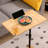 Bamboo Couch Tray Table Height Adjustable C-Shaped End Table
