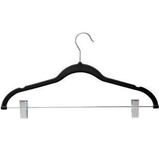 20pcs Artifical Velvet Hangers Clips Pants Hangers Clip Flocked