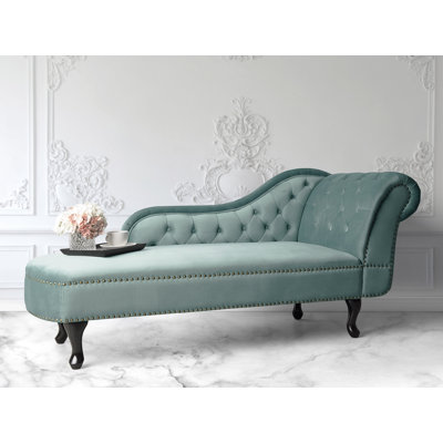Jeb Velvet Chaise Lounge