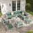 Green Cushion/White Frame