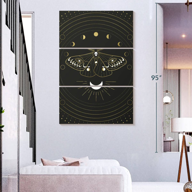 Moon Mothman, 65" H x 42" W