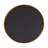 Round Magnetic Wall Chalkboard With Rustic Brown Frame