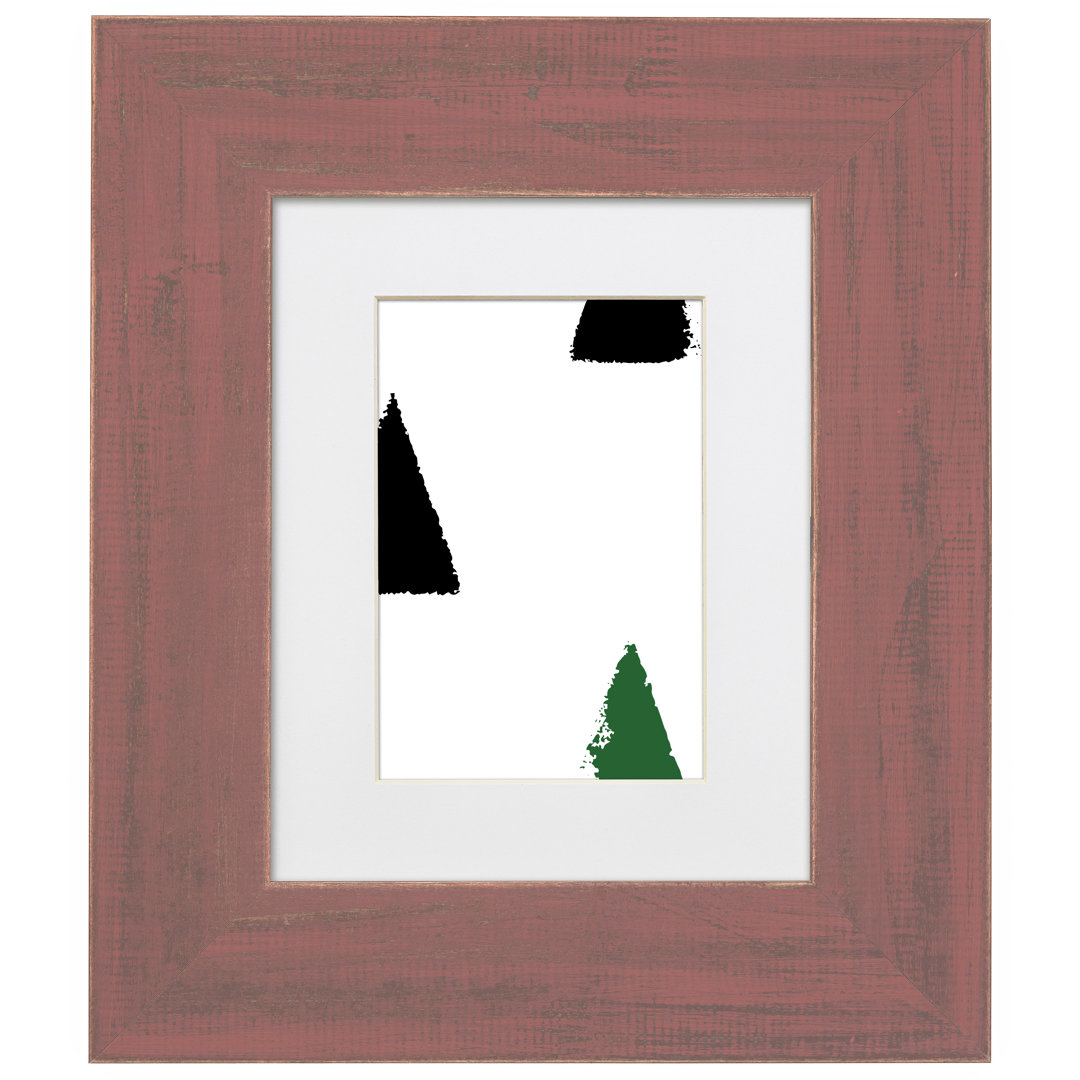 Jasper Wood Matte Picture Frame with Mat Latitude Run® 