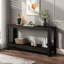Console moderne avec un design à 2 niveaux et un bord arrondi sophistiqué-1324691644