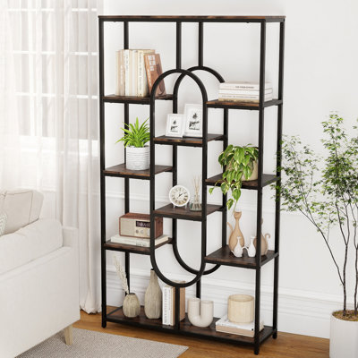175cm H x 95cm W Metal Etagere Bookcase