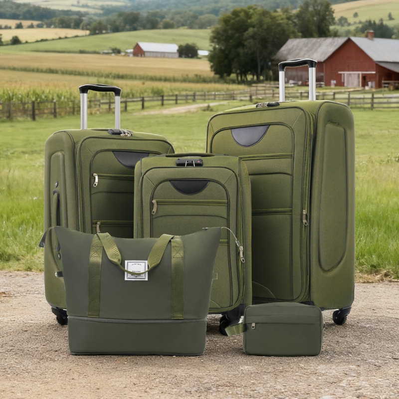 Ensemble de valise extensible 3 pièces avec sac de voyage et sac de voyage Softshell Softshell