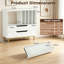 Metal,Manufactured Wood 87cm H Media Shelves-1904416459